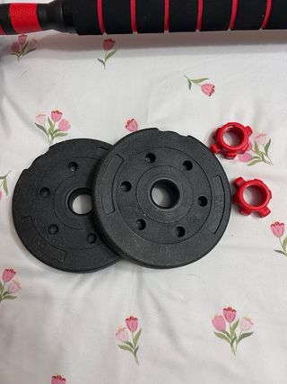 Manubri regolabili e barra di pesi