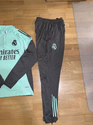 Chándal Real Madrid Adidas Training Verde/Gris