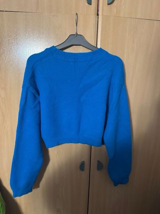 Jersey Zara azul mujer talla S