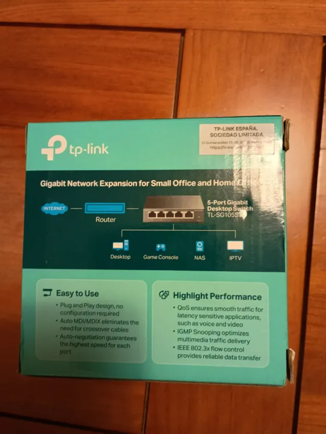 TP-Link 5-Port Gigabit Desktop Switch TL-SG105S