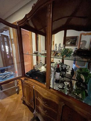 Vitrina Vintage Madera y Cristal