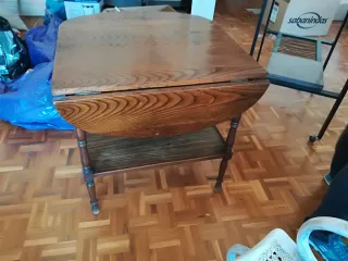 Mesilla antigua madera decorativa