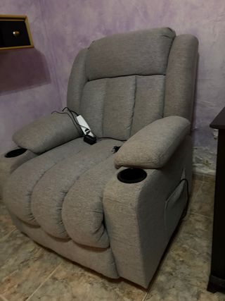 Poltrona Relax Elettrica Grigia