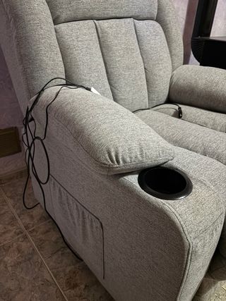 Poltrona Relax Elettrica Grigia