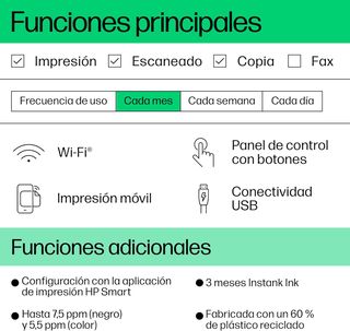 HP DeskJet 2820e - Impresora Multifunción, 3 meses
