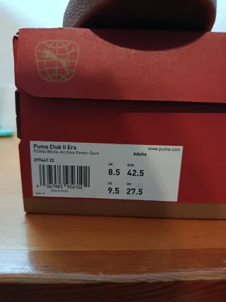 Zapatillas Puma Blancas y Verdes