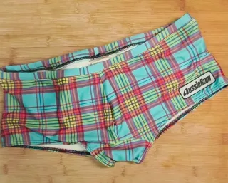 Bañador cuadros multicolor