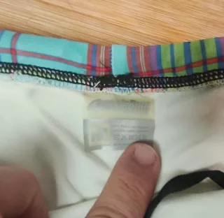 Bañador cuadros multicolor