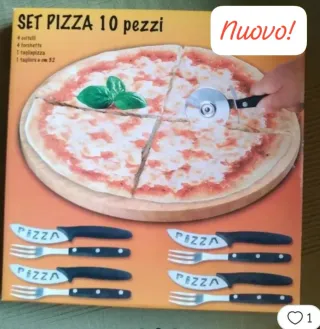 Set tagliere pizza 10 pezzi