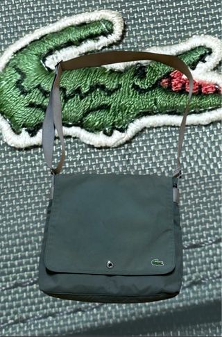 borsa Cartella Lacoste verde