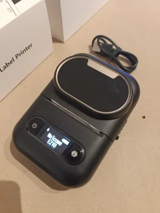 Impresora de etiquetas Bluetooth Negra