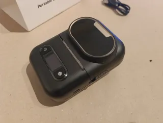 Impresora de etiquetas Bluetooth Negra