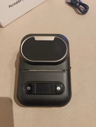 Impresora de etiquetas Bluetooth Negra