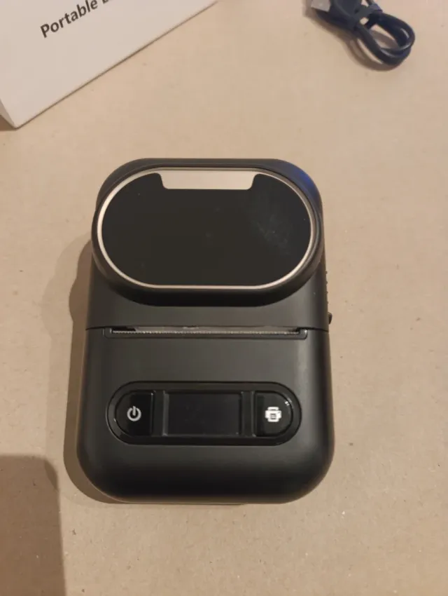 Impresora de etiquetas Bluetooth Negra