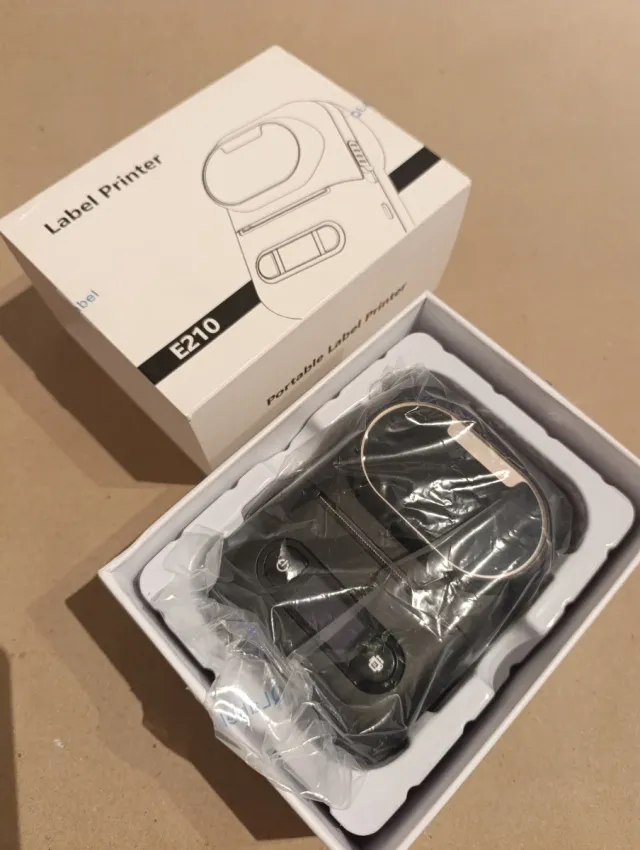 Impresora de etiquetas Bluetooth Negra