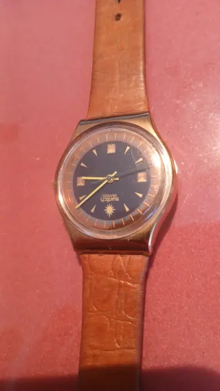 Orologio Swatch PDE GX122 Quarzo Pelle