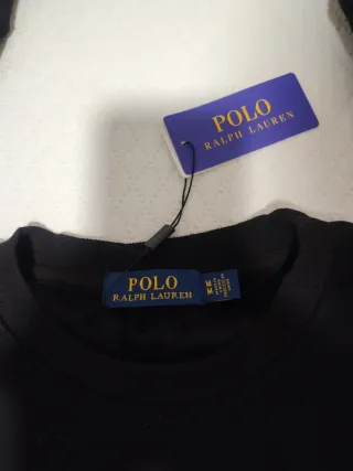 Sudadera Polo Ralph Lauren Negra Sin Capucha