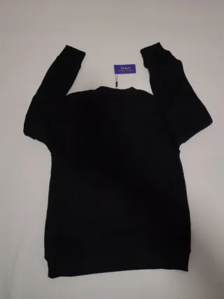 Sudadera Polo Ralph Lauren Negra Sin Capucha