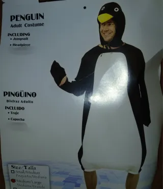 Disfraz Pingüino Adulto Talla M