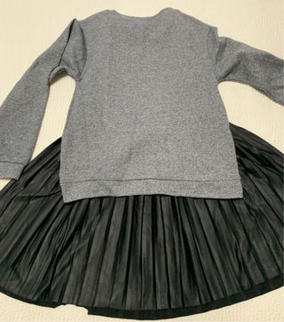 Conjunto sudadera y falda niña