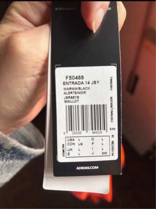 Maglia Adidas tecnica arancione L