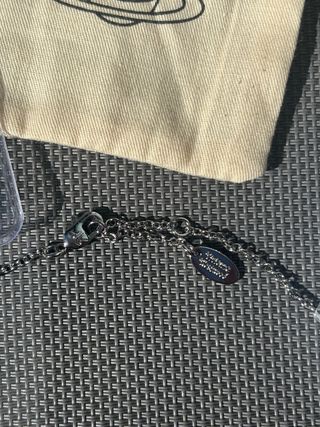 Colar Vivienne Westwood Orb Vermelho Prata