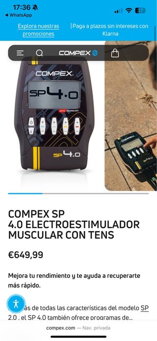 Compex SP 4.0 Electroestimulador Muscular