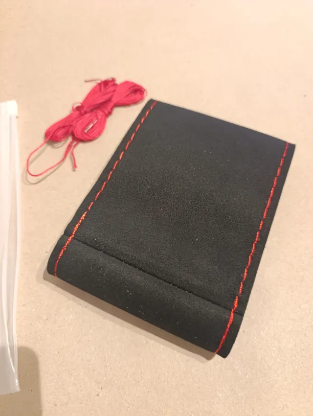 Funda de Volante de coche - Cuero Gamuzado p/Coser