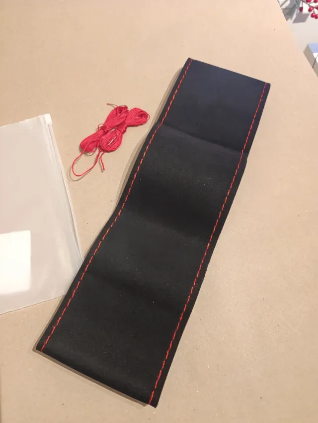 Funda de Volante de coche - Cuero Gamuzado p/Coser