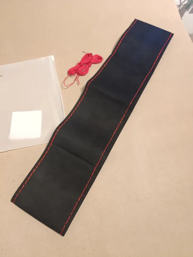 Funda de Volante de coche - Cuero Gamuzado p/Coser