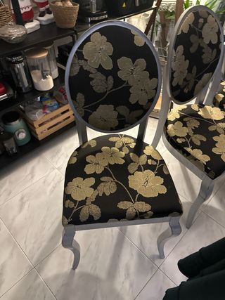 Juego 6 Sillas Comedor Tapizadas