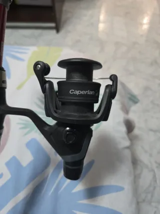 Caña de pescar a estrenar.