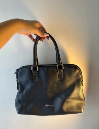 Borsa Avorio Pelle Vera - Elegante Nera