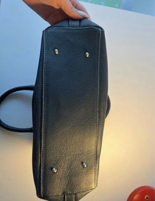 Borsa Avorio Pelle Vera - Elegante Nera