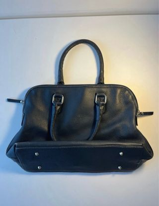 Borsa Avorio Pelle Vera - Elegante Nera