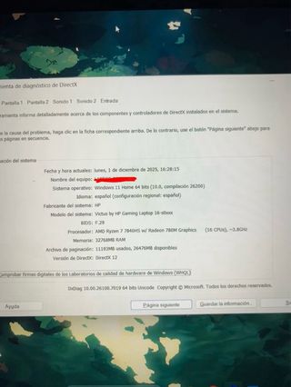 Portátil Gaming HP Victus 16 Ryzen 7 + RTX 4050