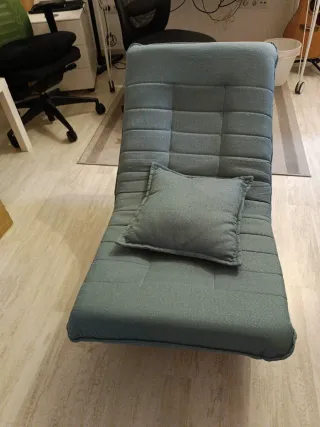 Poltrona relax in tessuto grigio