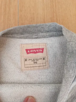 Felpa Levi's ragazza grigia con paillettes