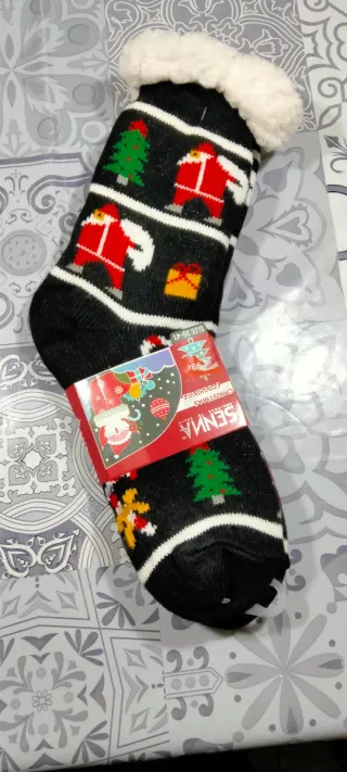 Calcetines Navidad Térmicos Antideslizantes 35-41
