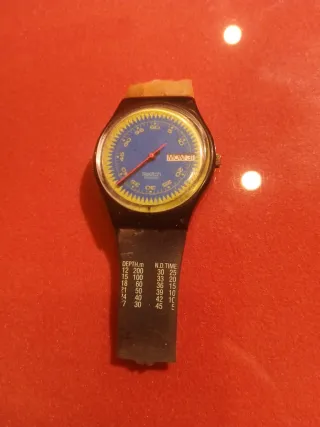 OROLOGIO SWATCH BLUE NEPTUN GB 718 SWISS DESIGN