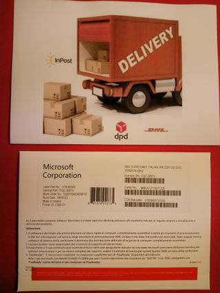 Pacchetto Windows 10 pro ITALIANO DVD 64 BIT