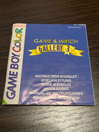 game & Watch gallery 3 game boy color