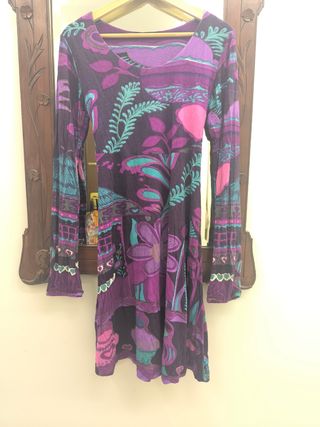 Vestido Estampado Desigual