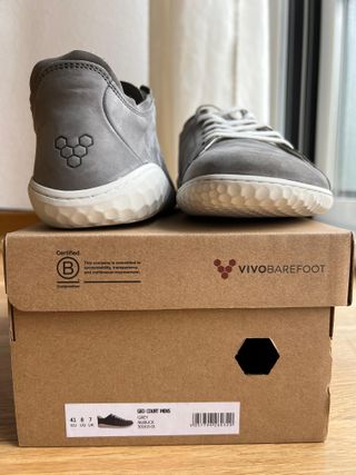 Zapatillas Vivobarefoot Geo Court II Nubuck Gris