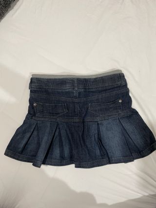 Falda vaquera con cintura elástica T.36