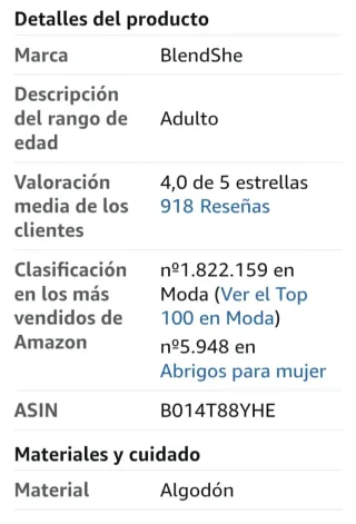 Chaqueta acolchada gris Blendshe mujer