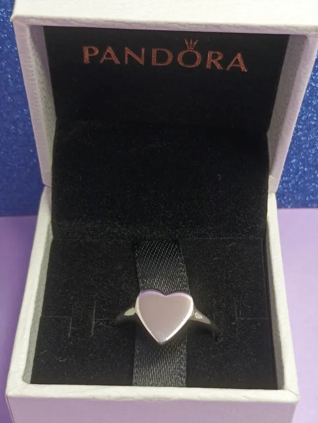 Anillo Pandora Corazón Plata