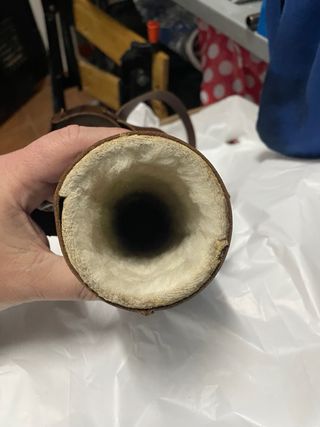 Funda de cuero para visor de rifle