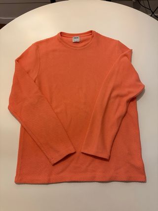 Jersey Zara Naranja Texturizado
