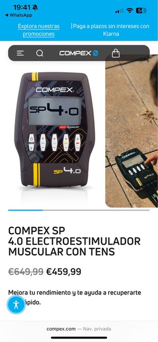 Compex SP 4.0 Electroestimulador Muscular